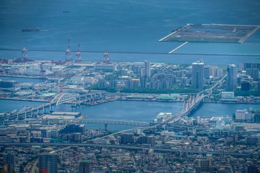 Rokko Garden Terrace 'dan bir sahne. Çekim yeri: Kobe şehri, Hyogo Bölgesi