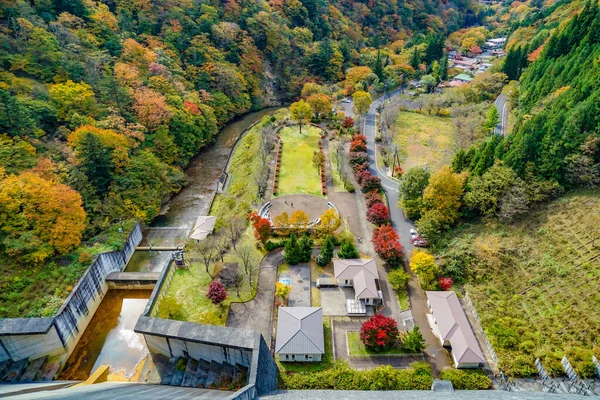 Autumn Leaves Million Dam Shooting Location Gunma Prefecture — Stock Photo, Image