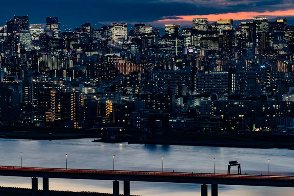 Metropolitan Expressway Central Loop Line Und Tokyo Town Drehort Edogawa — Stockfoto