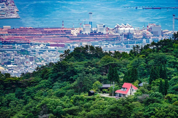 Krajobraz Rokko Garden Terrace Miejsce Fotografowania Kobe City Hyogo Pref — Zdjęcie stockowe