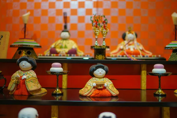 Hinamatsuri Κούκλα Ιαπωνική Κουλτούρα Τοποθεσία Meguro Τόκιο — Φωτογραφία Αρχείου