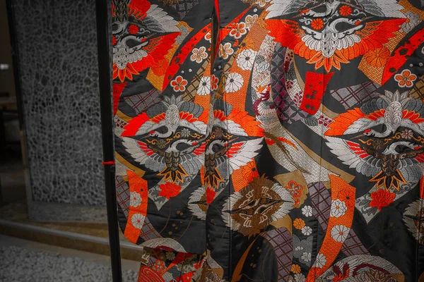 Luxurious Kimono Japanese Culture Shooting Location Meguro Tokyo — Stockfoto