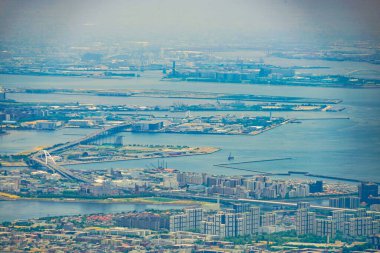 Rokko Garden Terrace 'dan bir sahne. Çekim yeri: Kobe şehri, Hyogo Bölgesi