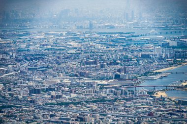Rokko Garden Terrace 'dan bir sahne. Çekim yeri: Kobe şehri, Hyogo Bölgesi