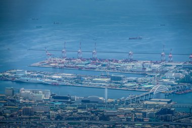 Rokko Garden Terrace 'dan bir sahne. Çekim yeri: Kobe şehri, Hyogo Bölgesi