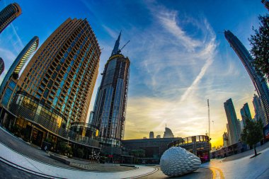 Dubai gökdelenleri (BAE). Çekim Konumu: Dubai