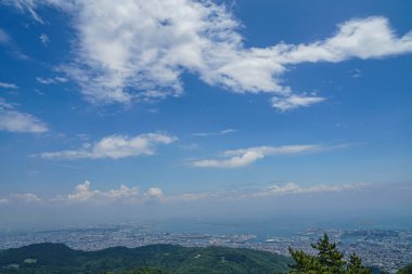 Rokko Garden Terrace 'dan bir sahne. Çekim yeri: Kobe şehri, Hyogo Bölgesi