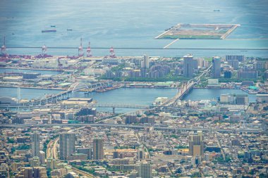 Rokko Garden Terrace 'dan bir sahne. Çekim yeri: Kobe şehri, Hyogo Bölgesi