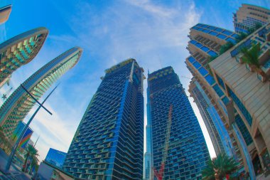 Dubai gökdelenleri (BAE). Çekim Konumu: Dubai