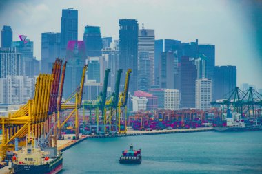 Clans in Singapore Port. Shooting Location: Singapore
