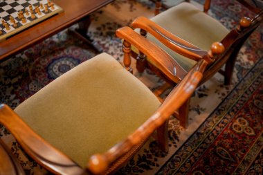 Image of retro chair. Shooting Location: Kobe city, Hyogo Pref