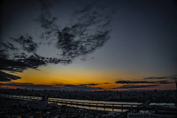 Metropolitan Expressway Central Loop Line Tokyo Town Shooting Location Edogawa — стоковое фото