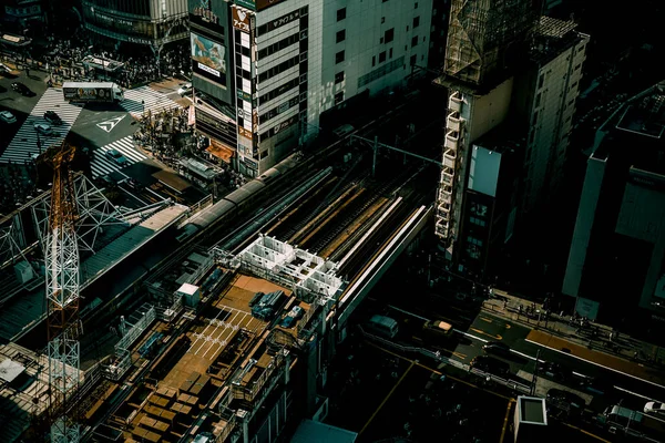 Townscape Front Shibuya Station Shooting Location Shibuya Tokyo — стокове фото