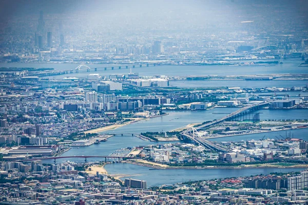 Landskap Från Rokko Trädgårdsterrass Fotografering Plats Kobe Stad Hyogo Pref — Stockfoto