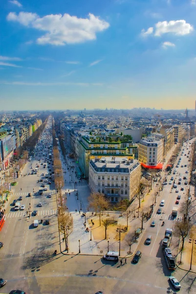 Cityscape Paris Seen Arc Triomphe Shooting Location France Paris — Foto Stock