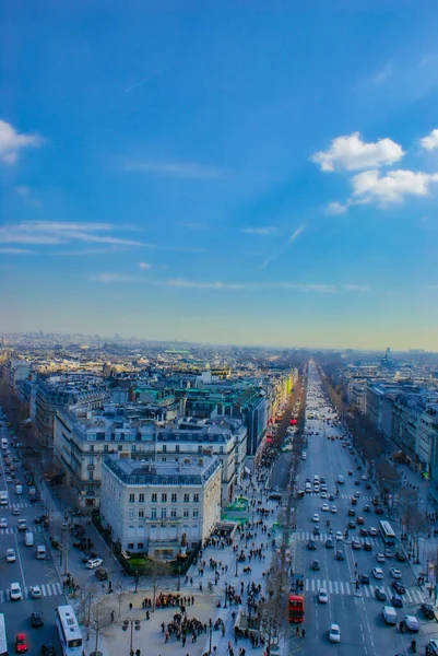 Cityscape Paris Seen Arc Triomphe Shooting Location France Paris — Stockfoto
