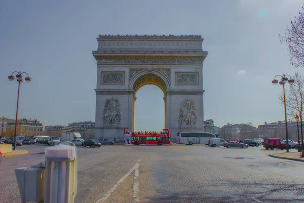 Etoile Arc Triomphe Franciaország Párizs Lövöldözés Helye Franciaország Párizs — Stock Fotó