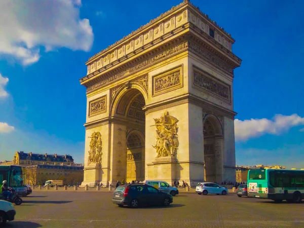 Etoile Arc Triomphe Párizs Lövöldözés Helye Franciaország Párizs — Stock Fotó