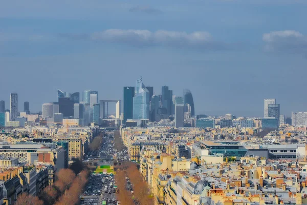 Cityscape Paris Seen Arc Triomphe Shooting Location France Paris — ストック写真