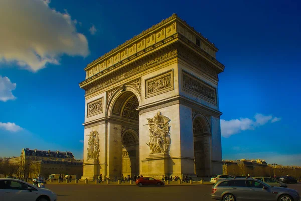 Etoile Arc Triomphe Франція Shooting Location France Paris — стокове фото