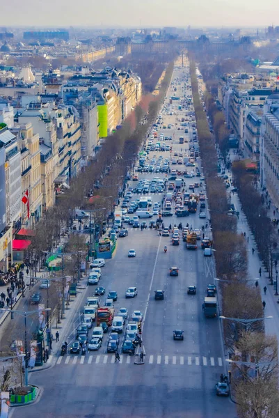 Cityscape Paris Seen Arc Triomphe Shooting Location France Paris — Stock Photo, Image