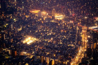 Tokyo cityscape (photographed from Tokyo Sky Tree). Shooting Location: Sumida -ku, Tokyo