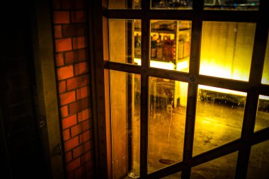 Western architectural window frame. Shooting Location: Sweden, Stockholm