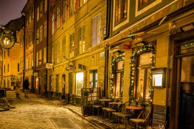 The streets of Scandinavian Stockholm. Shooting Location: Sweden, Stockholm