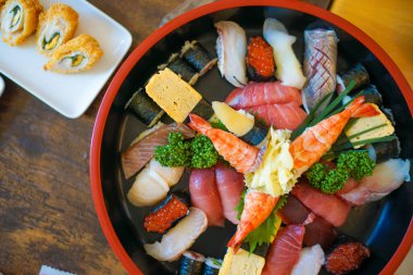 Luxury sushi out. Shooting Location: Yokohama-city kanagawa prefecture