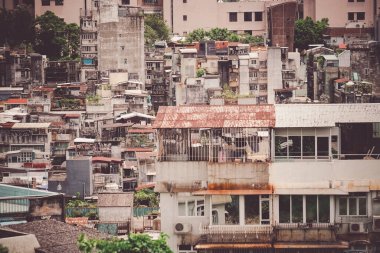 The cityscape of Macau Macau. Shooting Location: Macau Special Administrative District