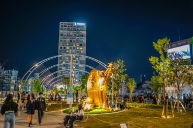 Night view of Miyashita Park (Shibuya Ward). Shooting Location: Shibuya -ku, Tokyo