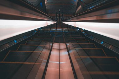 Escalator (business image). Shooting Location: Shinjuku-ku, Tokyo