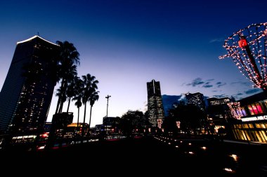 Yokohama Minato Mirai town and evening view. Shooting Location: Nishi -ku, Yokohama