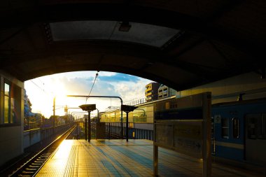 Seibu Tamagawa Line / Musashisakai Station. Shooting Location: Musashino City, Tokyo