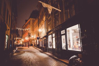 The streets of Scandinavian Stockholm. Shooting Location: Sweden, Stockholm