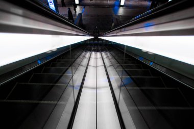 Escalator (business image). Shooting Location: Shinjuku-ku, Tokyo