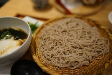 Zaru soba (Japanese cuisine). Shooting Location: Tachikawa City, Tokyo