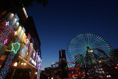 Yokohama Minato Mirai town and evening view. Shooting Location: Nishi -ku, Yokohama