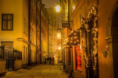The streets of Scandinavian Stockholm. Shooting Location: Sweden, Stockholm