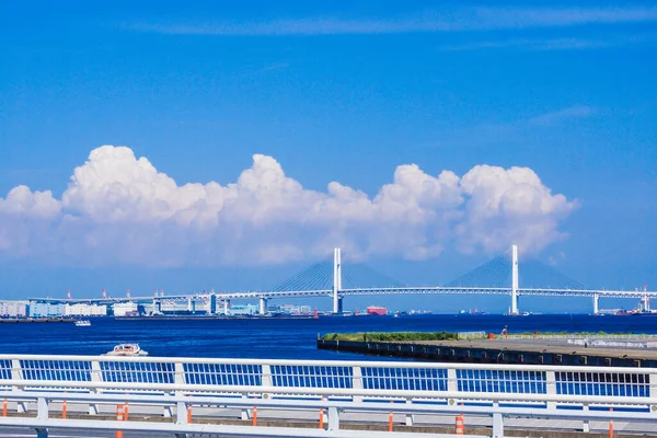 Summer Entrance Clouds Minato Mirai Shooting Location Yokohama City Kanagawa — 图库照片