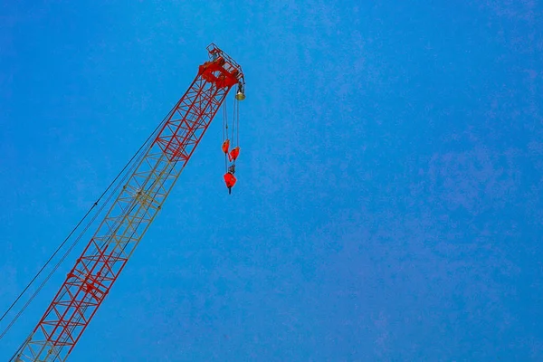 Large Crane Framework Shooting Location Yokohama City Kanagawa Prefecture — Fotografia de Stock