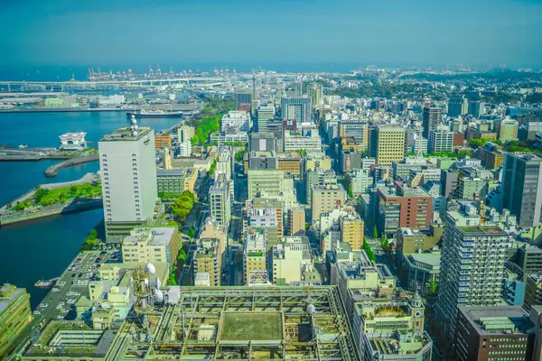 Yokohama Minato Mirai Tower Yokohama Kitanaka Shooting Location Naka Yokohama — 스톡 사진