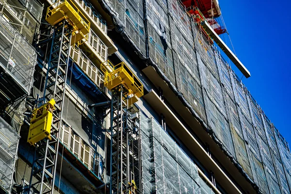 High Rise Building Construction Site Shooting Location Nishi Yokohama — Foto Stock