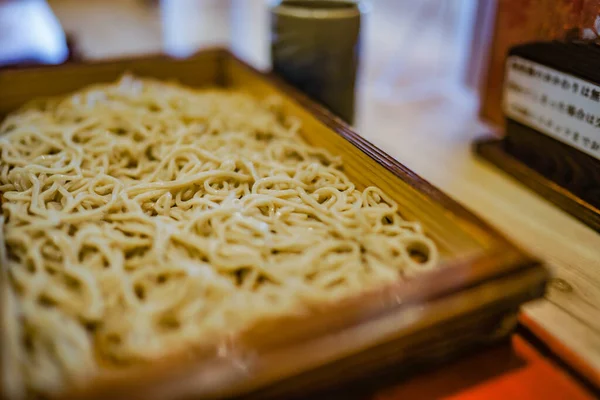 Zaru Soba Japanese Cuisine Shooting Location Tachikawa City Tokyo — Foto de Stock