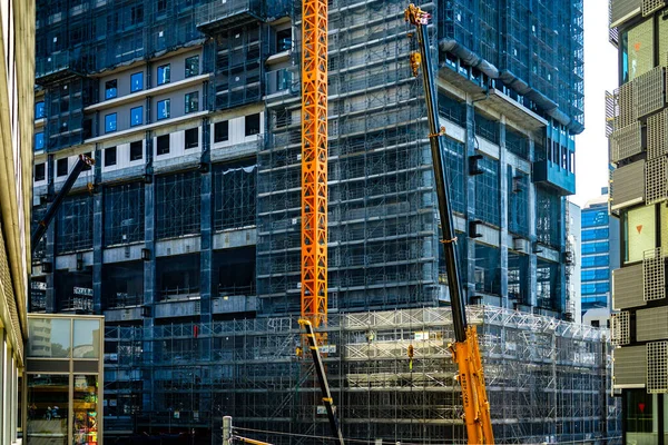 High Rise Building Construction Site Shooting Location Nishi Yokohama — Photo