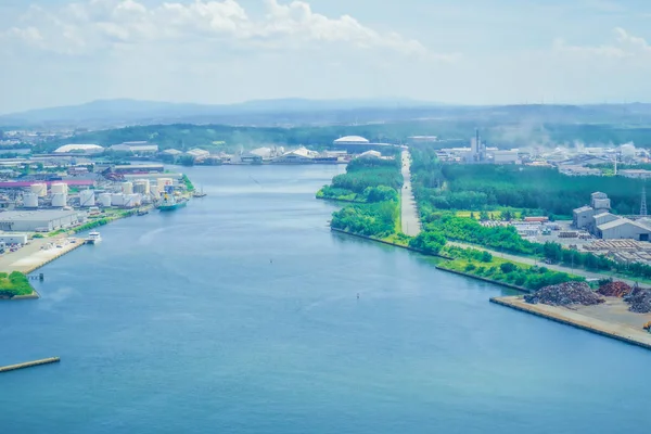 Akita Port Blue Sky Shooting Location Akita — Stockfoto