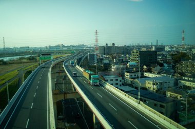 Adachi Ward 'un şehri. Çekim yeri: Adachi-ku, Tokyo