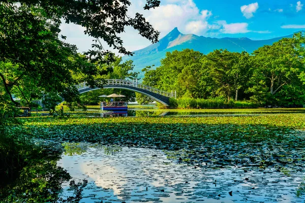 Sommer Onuma Country Set Park Drehort Hokkaido — Stockfoto