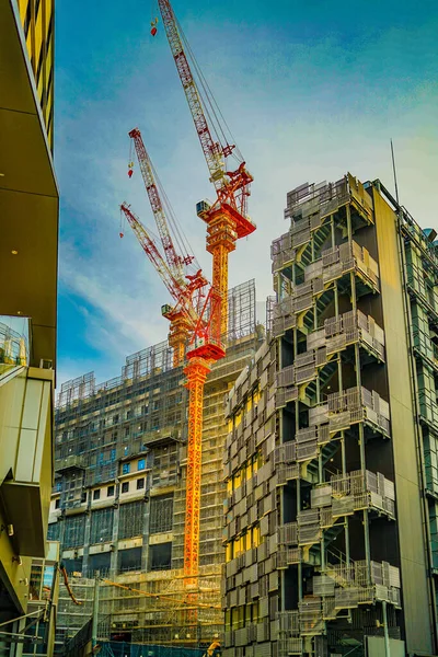 Výškové Budovy Výstavbě Yokohama Tsuruya Cho Místo Střelby Prefektura Yokohama — Stock fotografie