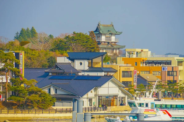 Paysage Urbain Matsushima Trois Vues Japon Lieu Tournage Sendai Préfecture — Photo